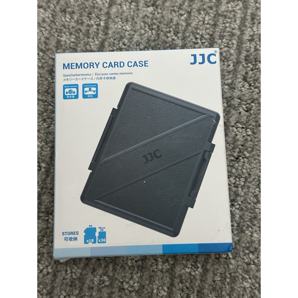 memory Card Case Jjc Stores 18 sd  cards or 36 micro sd cards